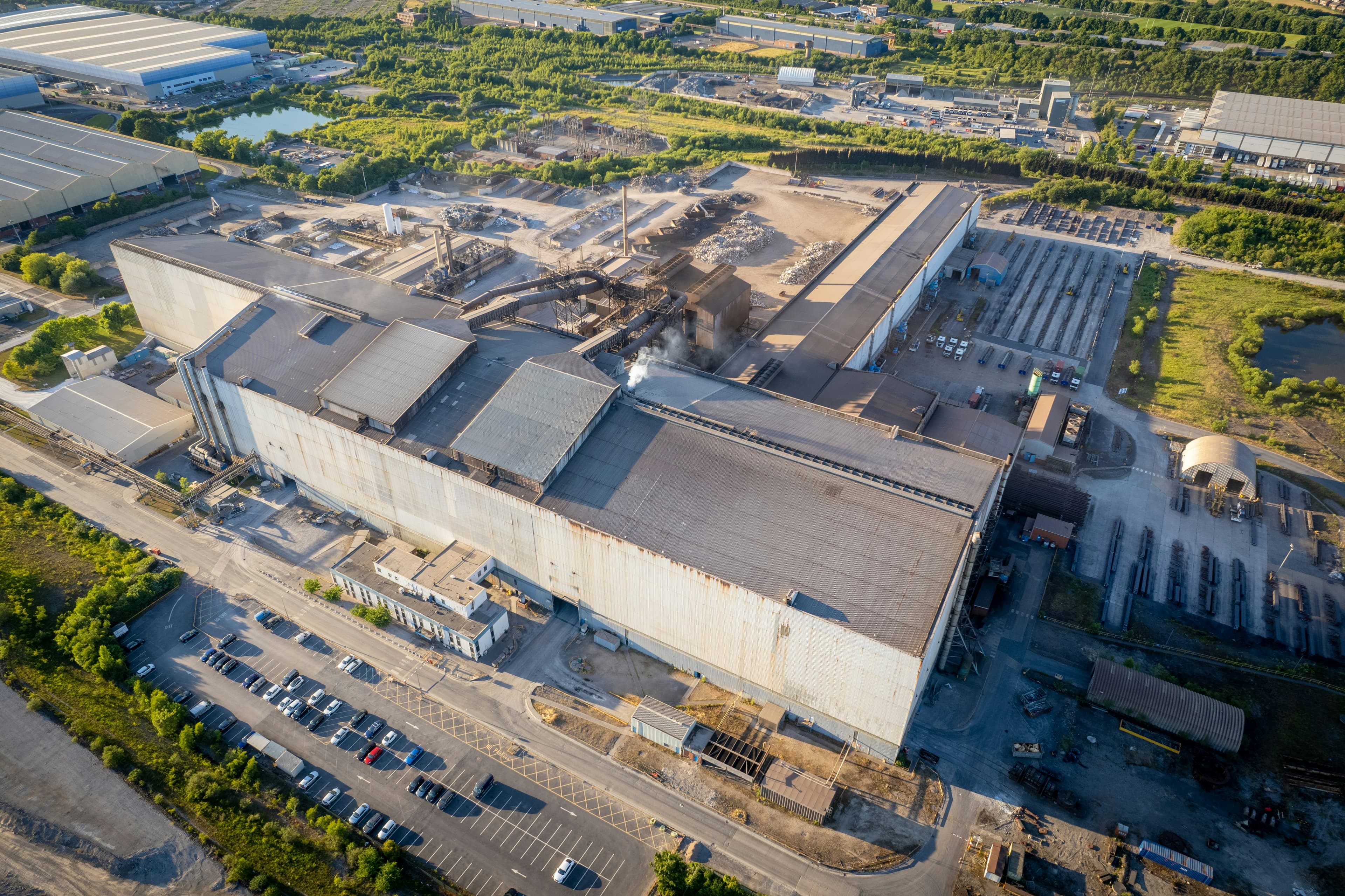 Aerial view of investment project